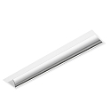 Rasterarmatuur ERL131151T.3884 asymmetrische straling, schakelbaar IP20, wit 