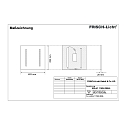 Verlichting voor beeldschermwerkplekken ERL411152H.3884L voor BAP, schakelbaar IP20, wit dimbaar