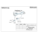 Frisch-Licht connection cable with plug (FL-STL2063MA.15484�) 400CM 3-pole, white