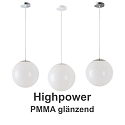 Pendelarmatuur �40 schakelbaar IP40, chroom, wit dimbaar