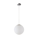 Pendelarmatuur �50 schakelbaar IP40, rvs geborsteld, wit dimbaar