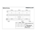 Frisch-Licht LED Light strip Surfaced /Pendant grid luminaire, 33W, 3000K, 4300lm, IP20, direct, UGR < 19, white