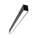 Lichtbalk MICROPAL�, UGR<19 / 1127MM / 830 opbouwversie, DALI aanstuurbaar, direct IP40, zwart dimbaar