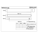 Frisch-Licht Lichtbalk MICROPAL�, UGR<19 / 1687MM / 830 opbouwversie, DALI aanstuurbaar, direct IP40, zwart dimbaar