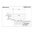 Frisch-Licht LED Pendant luminaire direct / indirect, 28W, 4000K, 4200lm, IP20, UGR < 19, white