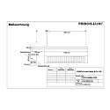 Frisch-Licht LED Pendant grid luminaire direct / indirect, 67W, 3000K, 8700lm, IP20, UGR < 19, white
