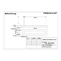 Frisch-Licht LED Pendant luminaire direct / indirect, 42W, 3000K, 5900lm, IP20, DALI dimmable, white