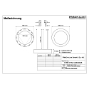 Frisch-Licht Pendelarmatuur � 115.5CM CCT Switch, direct / indirect, UGR < 19, multipower, ring vorm IP40, zwart dimbaar