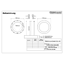 Frisch-Licht Pendelarmatuur � 133.5CM CCT Switch, direct / indirect, UGR < 19, multipower, ring vorm IP40, zwart 