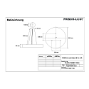 Frisch-Licht LED Pendant luminaire round direct / indirect, 126W, 4000K, 12600lm, IP40, white