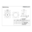 Frisch-Licht LED Recessed Downlight, GU10, 5W, 3000K, 500lm, IP20, swivelling, white