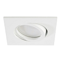 LED Recessed Downlight, GU10, 5W, 4000K, 500lm, IP20, swivelling, white