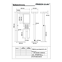 Staande lamp STL2063MP.10084DAW up down, met sensor, UGR < 19, met aanraakdimmer IP20, verkeerswit dimbaar
