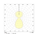 Staande lamp STL2063MP.10084DAW up down, met sensor, UGR < 19, met aanraakdimmer IP20, verkeerswit dimbaar