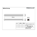 Frisch-Licht Armatuur voor vochtige ruimten WNL139466PC.3384 3-polig, slagvast, medium IP66, grijs 