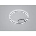 ceiling luminaire SOLEA round IP20, nickel matt dimmable