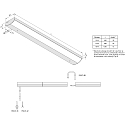 LED under-cabinet luminaire Dynamic LED ModuLite F, IP20, 230V, 90cm, 15W 2700-5000K, dimmable, incl. controller, white