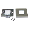 Wandinbouwarmatuur LED WALL F vierkant, zijdelingse straling, met diffuser IP20, rvs dimbaar