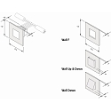 Hera Inbouwarmatuur WALL I DOWN down, met sensor IP20, wit  1,8W 90lm 3000K 120� 120� CRI 80