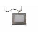 Inbouwarmatuur FAQ 58 - LED-24 hoekig IP44/IP20, rvs geborsteld dimbaar 3W 225lm 3000K 115� 115� CRI > 93