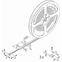 LED stripe TAPE F 10/6 930 / 5M met stekker wit
