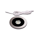 Inbouwarmatuur AR 78-LED rond, stijf, met stekker IP20, zwart, transparant dimbaar 7,5W 450lm 3000K CRI 90-100