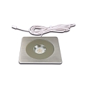 Inbouwarmatuur AQ 78-LED stijf, vierkant, met stekker IP20, rvs, transparant dimbaar 7,5W 450lm 4000K CRI 90-100