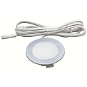Recessed HV LED spot FR 78-LED with area light, IP20, 230V HVLCS, 3W 4000K 200lm 110�, matt chrome