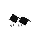 cover set of 2, black, lacquered