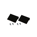 cover set of 2, black, lacquered