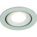 HEITRONIC Spot SR68 rond, draaibaar, met stekker IP44, chroom mat 