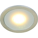 HEITRONIC Spot LED24 rond, stijf, met stekker IP44, rvs 