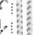Onderbouwarmatuur MECANO medium IP20, wit dimbaar 9W 600lm 3000K CRI 82 60cm