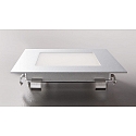 HEITRONIC Wandinbouwarmatuur NIZZA groot, hoekig IP20, gepoedercoat, zilver 