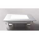 HEITRONIC Wandinbouwarmatuur NIZZA groot, hoekig IP20, gepoedercoat, zilver 