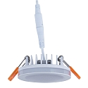 HEITRONIC Downlight AURORA ingebouwde versie, incl. chauffeur, zijdelingse straling IP20, wit 