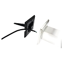 HEITRONIC Grondspies met open kabel, zwart