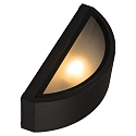 HEITRONIC Wandarmatuur voor buitenshuis HOJA halfrond E27 IP54, antraciet 