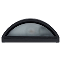 HEITRONIC Wandarmatuur voor buitenshuis HOJA halfrond E27 IP54, antraciet 