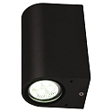 HEITRONIC Wandarmatuur voor buitenshuis AMBOS up down, rond GU10 IP44, grafiet 