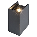 Wandarmatuur voor buitenshuis TILO up down, instelbaar IP54, grafiet 