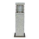 Outdoor Floor luminaire LA MER, E27 max. 20W, granite / inox, seawater resistant, 40cm