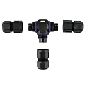HEITRONIC T Cable connector, 3 pole, IP68, black