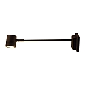 Display-armatuur BORNEO draaibaar, roteerbaar, straight GU10 IP65, antraciet dimbaar 50cm
