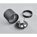 HEITRONIC Plafondarmatuur voor buiten NEGRO cilindrisch, incl. chauffeur IP65, antraciet dimbaar