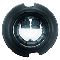 HEITRONIC Vloerinbouwarmatuur MESSINA rond, schakelbaar IP67, zilver 