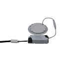 HEITRONIC LED Panel LYON Recessed luminaire, round, 120mm, 6W, 3000K, 360lm, IP20, dimmable, silver