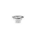 HEITRONIC LED Recessed spot DL7002, round, 38�, 5,5W, 3000K, 400lm, IP44, swiveling, white