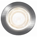 HEITRONIC LED Recessed spot DL7002, round, 38�, 5,5W, 3000K, 400lm, IP44, swiveling, white