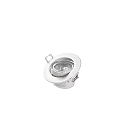 HEITRONIC LED Recessed spot DL7002, round, 38�, 5,5W, 3000K, 400lm, IP44, swiveling, white